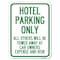 Signmission Hotel Parking All Others Towed Heavy-Gauge Alum Rust Proof Parking, 18" x 24", A-1824-23899 A-1824-23899 - alternate 1